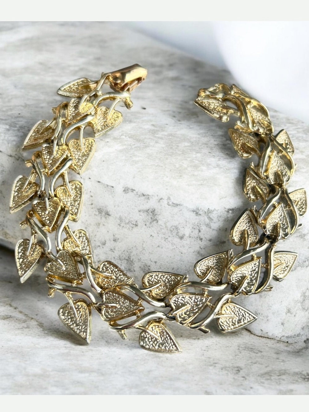 Vintage Circa 1950’s-60’s Coro Leaf Link Bracelet